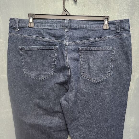 Gloria Vanderbilt Amanda 18W Jeans Dark Wash Straight Leg - Picture 5 of 10